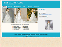 Tablet Screenshot of bridesandmore.co.za